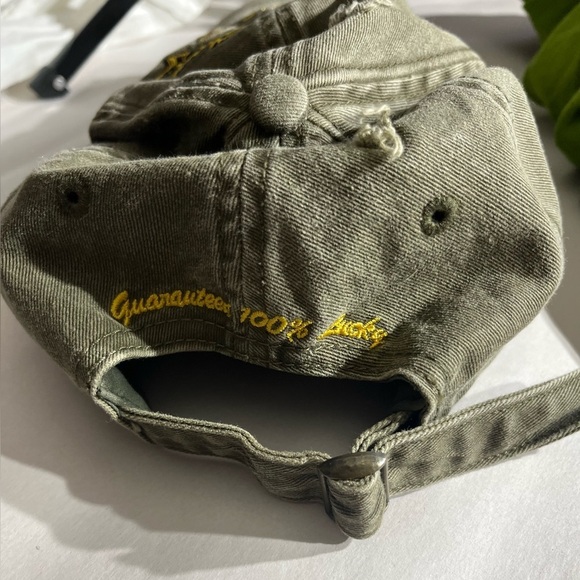 Bass Pro Shops Green Lucky distressed Hunting Camping outdoor hat Cap - Picture 4 of 5